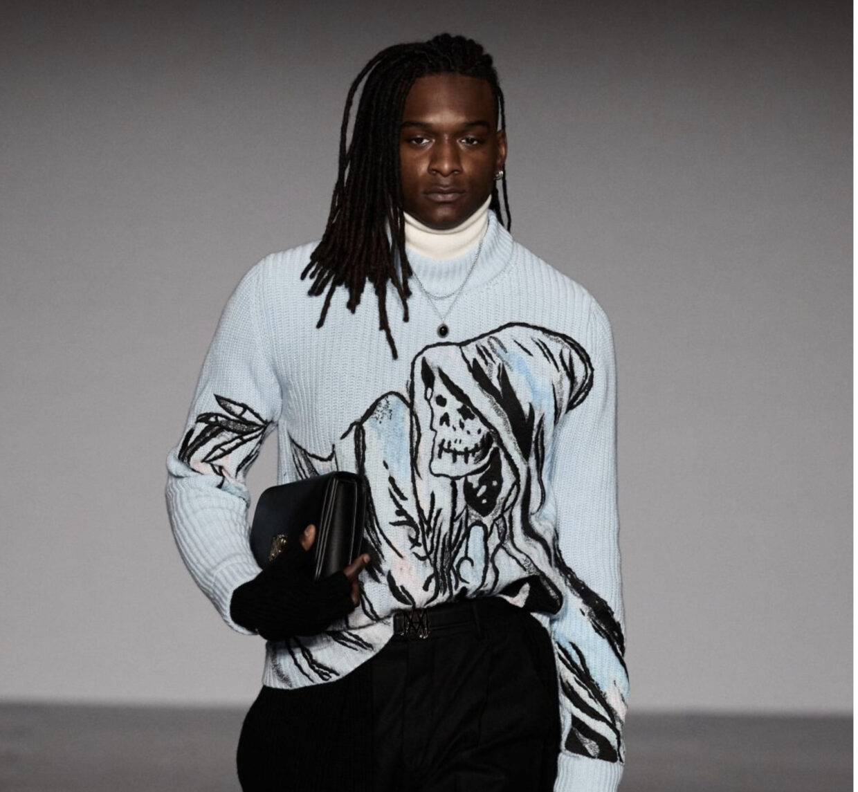 Artist Wes Lang Lends a Gothic, Graphic Hand to Amiri’s Fall 2022 Collection | 1