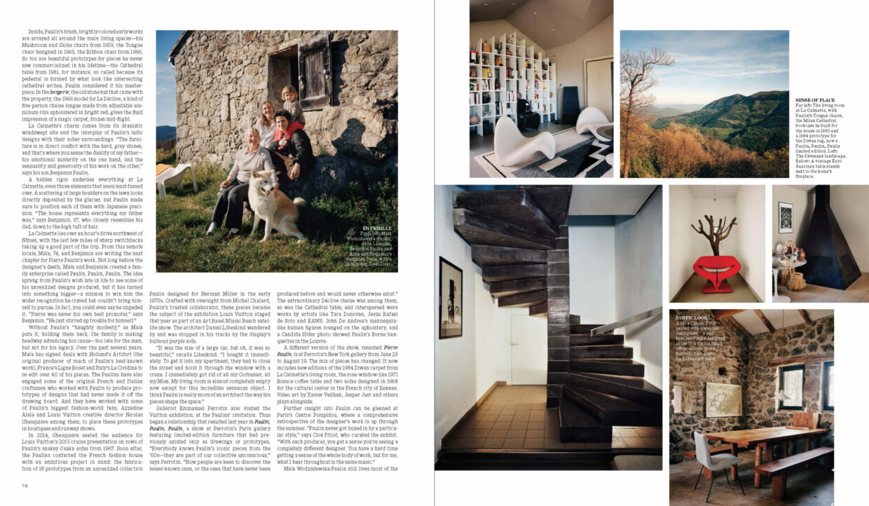 Pierre Paulin’s Masterpieces Live on in His Former Mountainside Home by Francois Halard | 2
