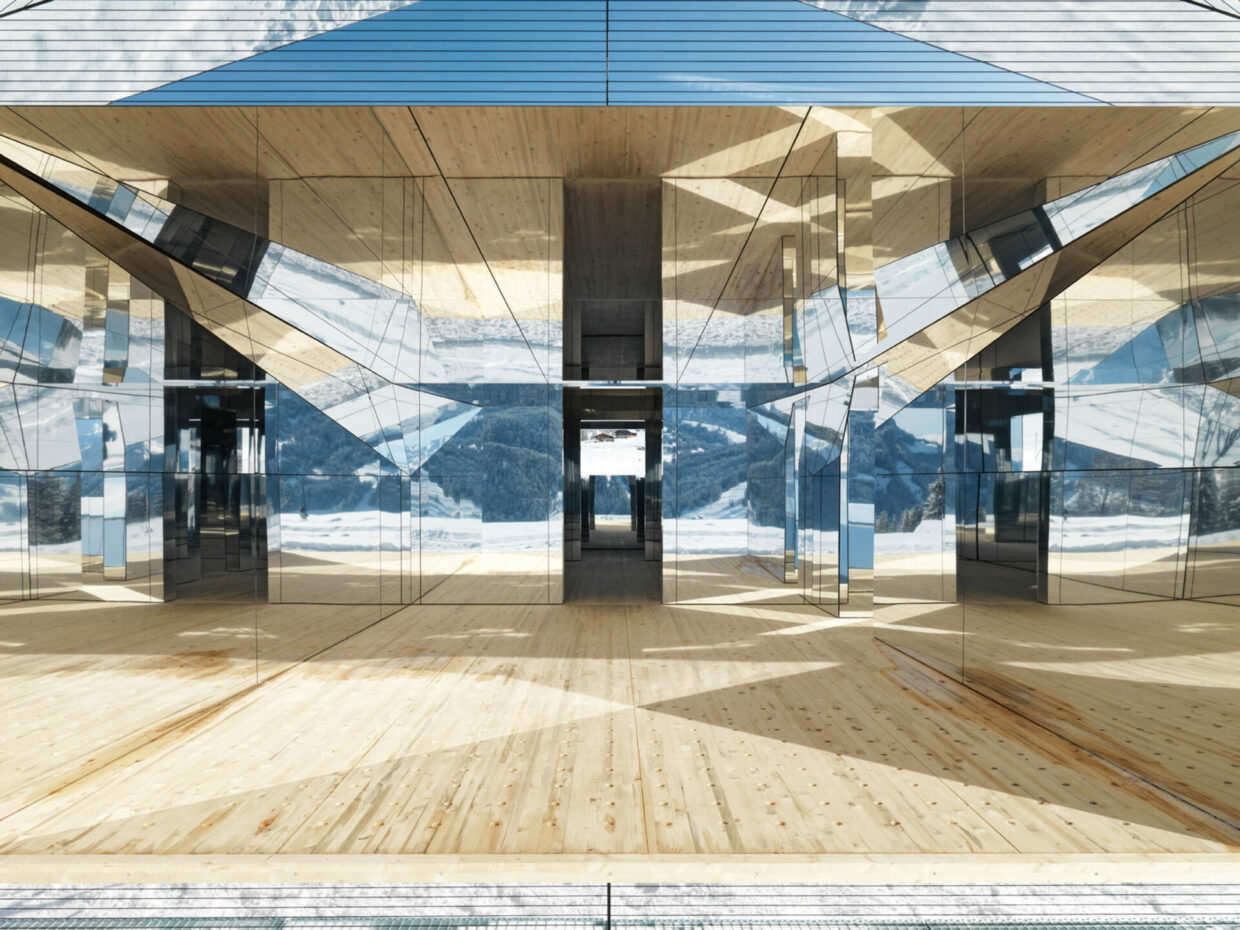 Doug Aitken’s mirrored Mirage house installed in Swiss alps | 2