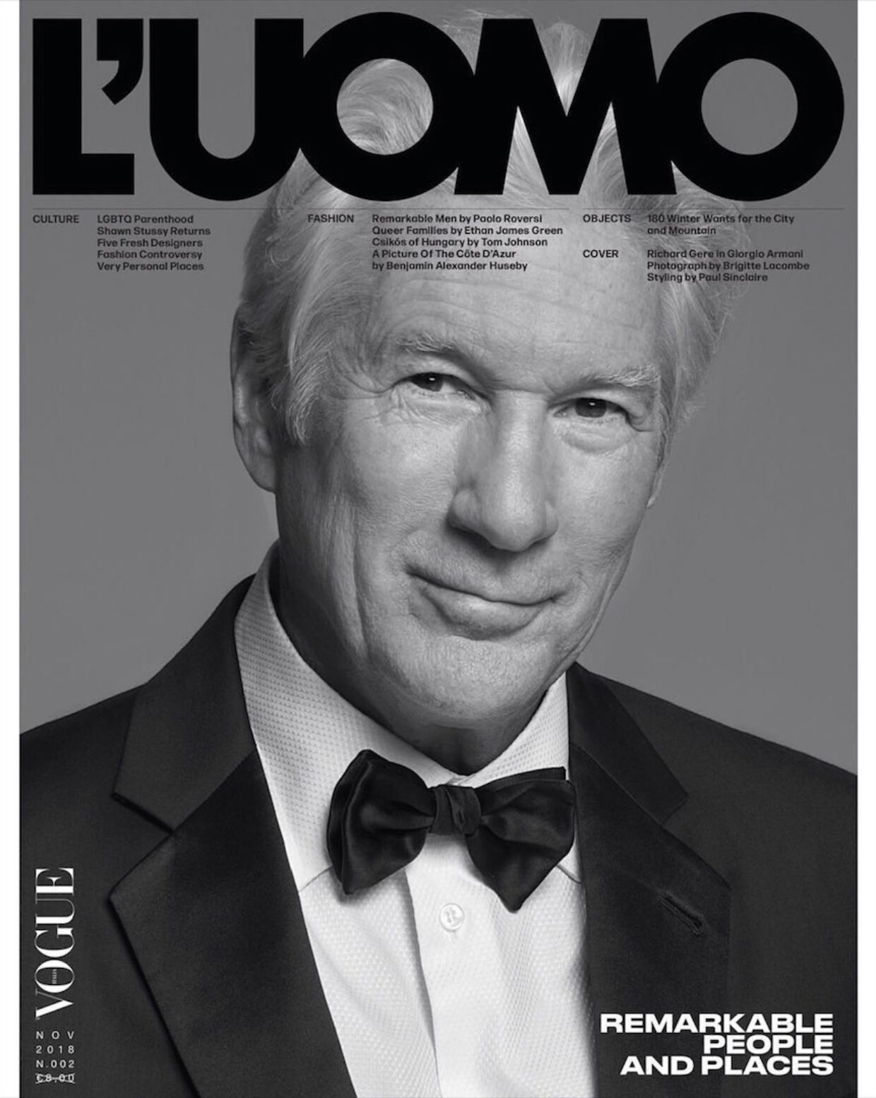 Paul Sinclaire Styled Richard Gere for L’Uomo Vogue | 1