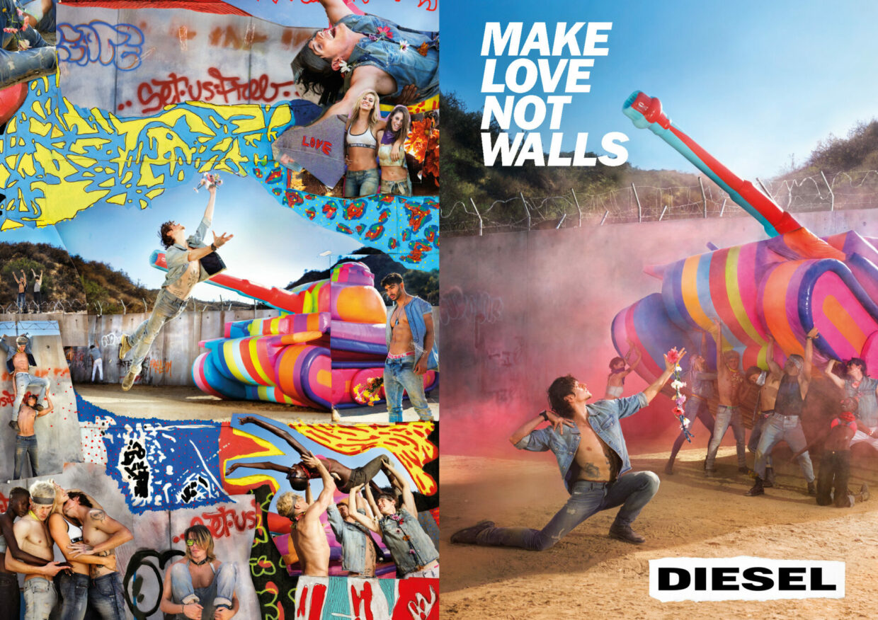 Diesel: “Make Love Not Walls” Photography and film by David LaChapelle. | 1