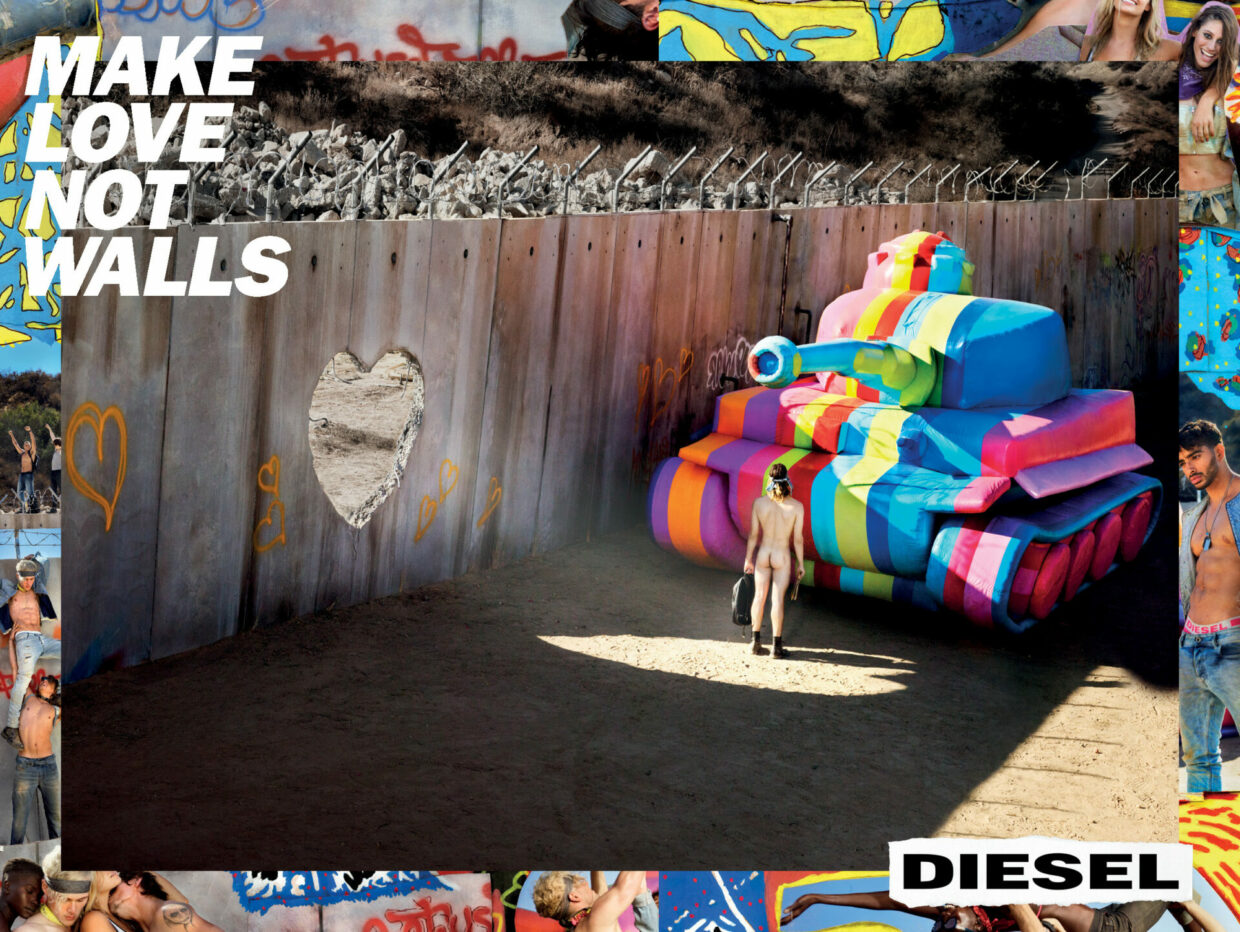 Diesel: “Make Love Not Walls” Photography and film by David LaChapelle. | 6