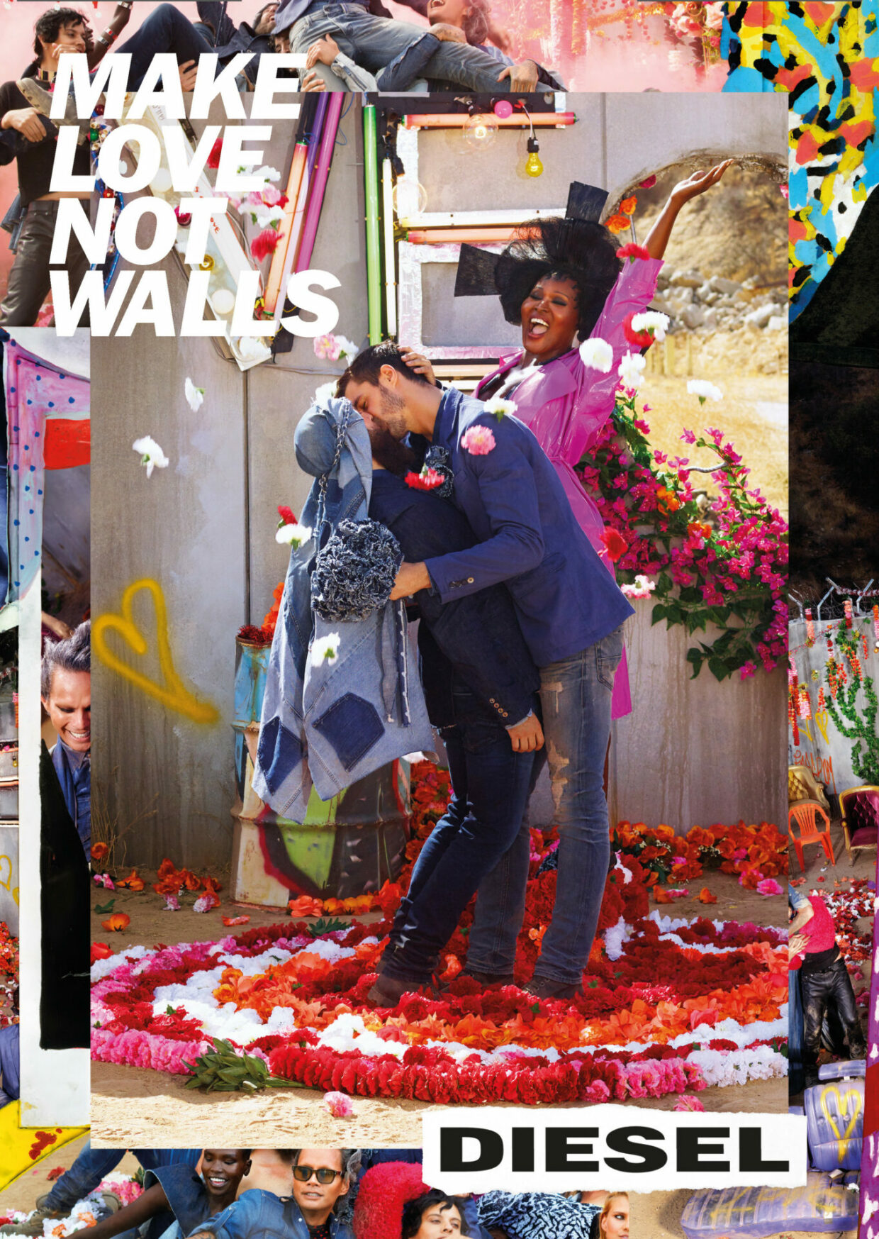 Diesel: “Make Love Not Walls” Photography and film by David LaChapelle. | 4