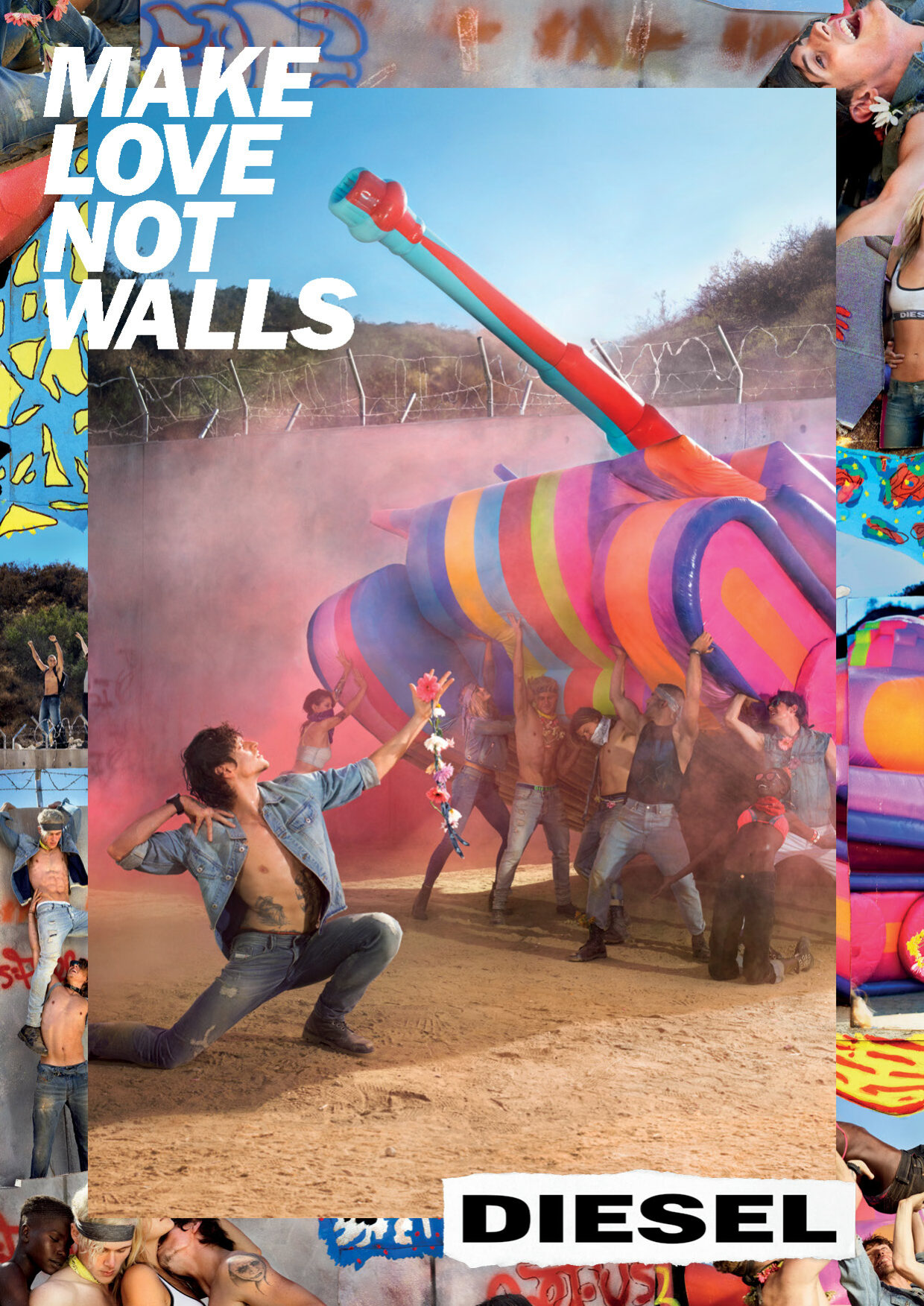 Diesel: “Make Love Not Walls” Photography and film by David LaChapelle. | 5
