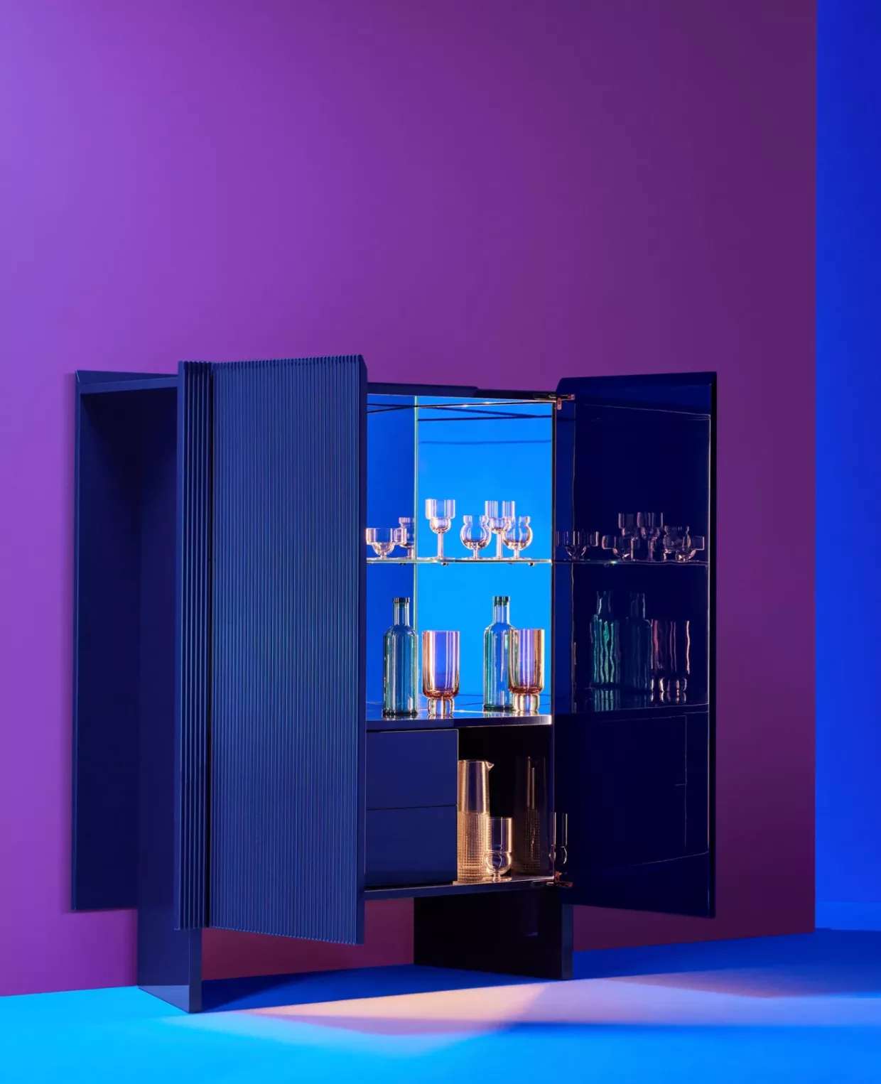 ‘Hayama’ bar cabinet by Patricia Urquiola for Cassina is inspired by Japanese kimonos | 1