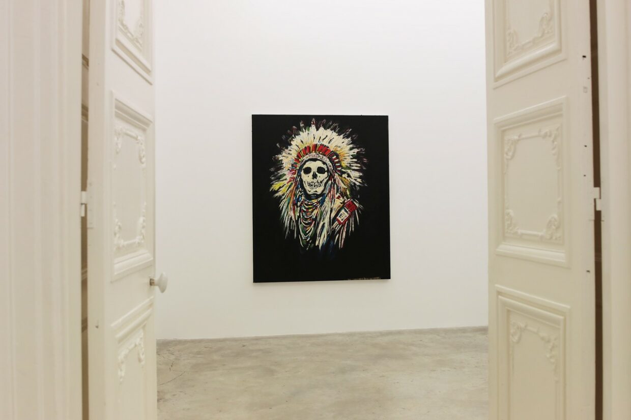 Almine Rech Presents New Paintings and Sculpture by Wes Lang | Wes Lang Almine Rech Exhibition Stills | 2