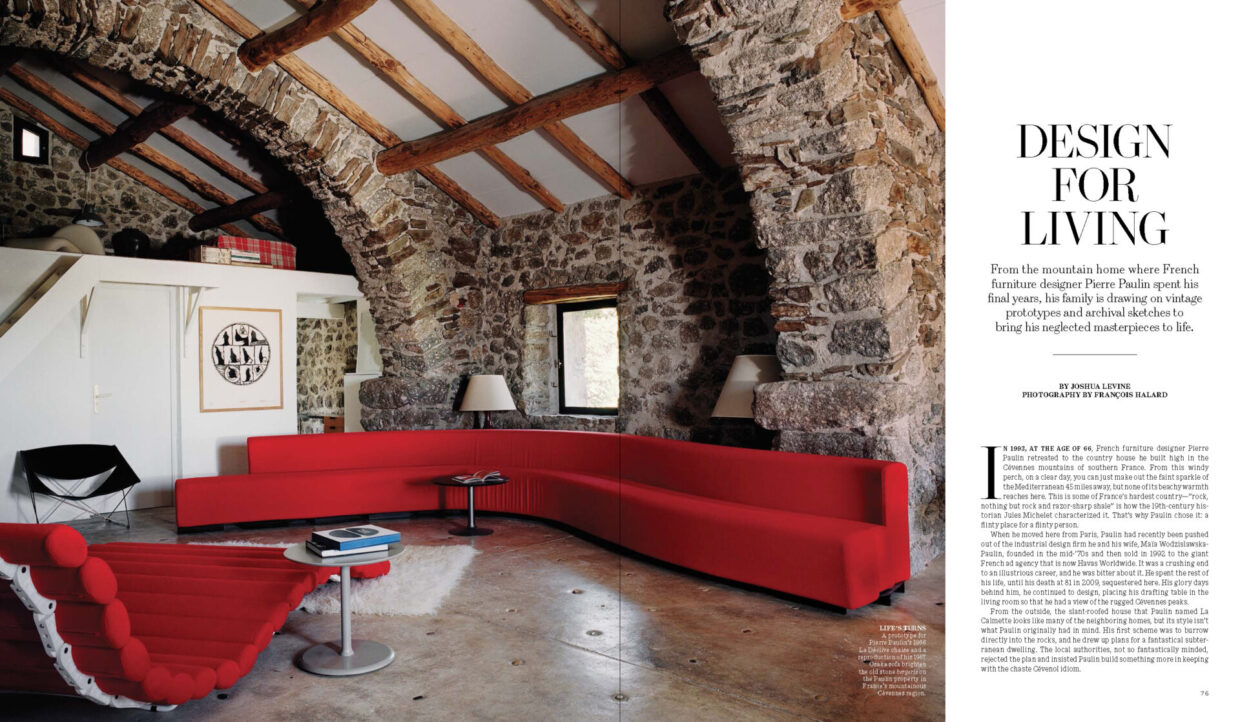 Pierre Paulin’s Masterpieces Live on in His Former Mountainside Home by Francois Halard | 1